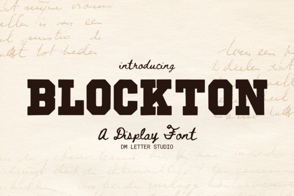 Blockton: The Bold Display Font for Maximum Impact