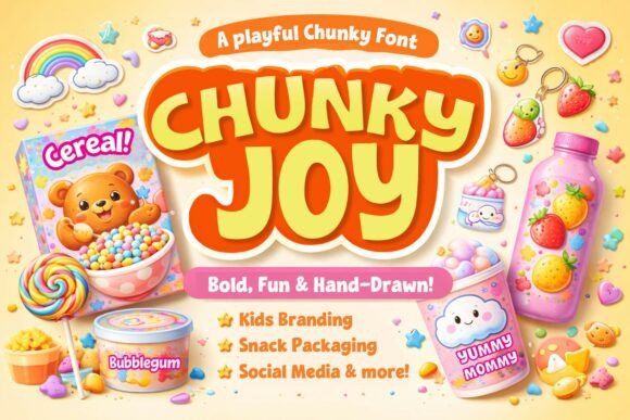 Chunky Joy: The Playful Display Font That Brings Brands to Life