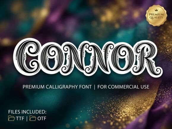 Connor: The Decorative Display Typeface That Demands Attention