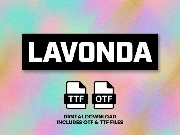 Lavonda: The Decorative Typeface That Commands Attention