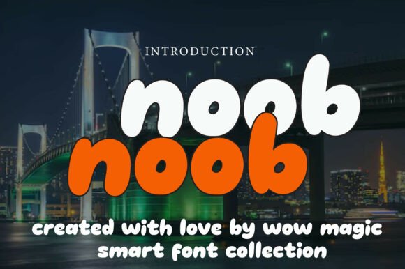 Noob: The Playful Bubble Font That Brings Designs to Life