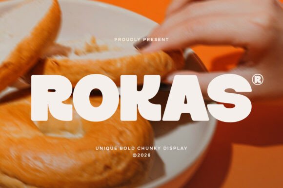 Rokas: The Chunky Display Font That Commands Attention