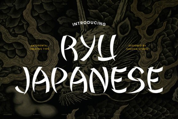 Ryu Japanese: The Brush Stroke Font That Captures Authentic Energy