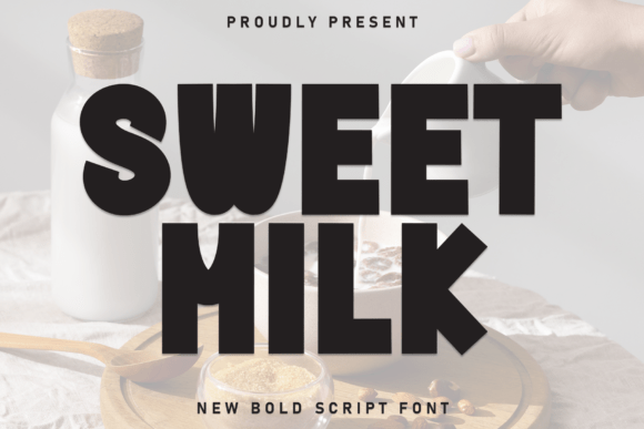 Sweet Milk: A Handcrafted Font with Whimsical Charm