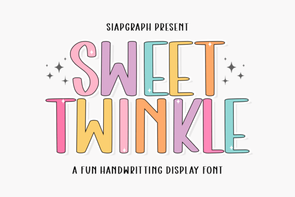 Sweet Twinkle: The Energetic Display Font for Joyful Designs