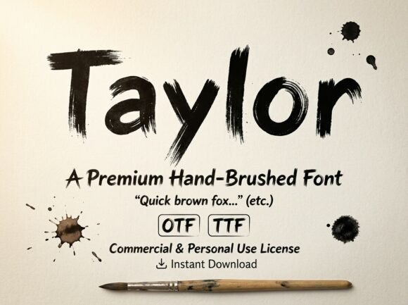 Taylor: A Decorative Display Font for Unforgettable Visuals