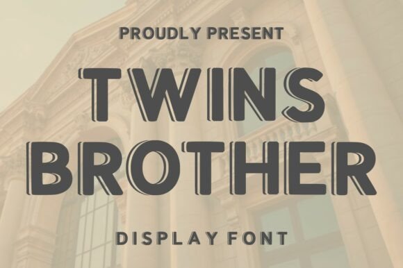 Twins Brother: A Bold Retro Font for Modern Branding